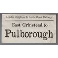 LONDON BRIGHTON & SOUTH COAST RAILWAY LUGGAGE L...