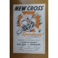 1951 NEW CROSS V WIMBLEDON SPEEDWAY PROGRAMME