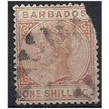 Barbados 1886 SG102 1/- Chestnut Filler .. .