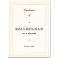 basils restaurant 1953 bill brockless dallas te...