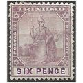 Trinidad 1909 SG140 6d Dull & Bright Purple Mou...