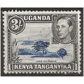 KUT 1938 SG147 3/- Dull Ultramarine & Black Per...