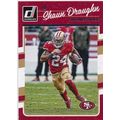 2016 Donruss Football 258 Shaun Draughn San Fra...