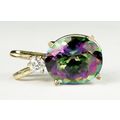 Mystic Fire Topaz, 14KY Gold Pendant, P022
