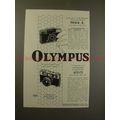 1961 Olympus Pen-EE Camera Ad - 1/2 Size, 1/2 Weight!!