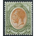 South Africa 1913 SG10 4d Orange-Yellow & Olive...