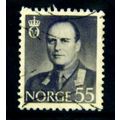 NORWAY 1958 SG 479 55 ORE GREY KING OLAV V FINE...