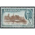 Barbados 1950 SG273 3c Reddish-Brown & Blue-Gre...