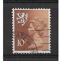 Scotland.S29 10p Orange-Brown.Fine Used.Mar19b