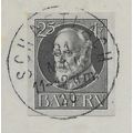 GER (BAVARIA) 1914 25pf KING LUDWIG III' (IMPER...