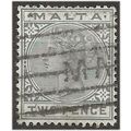 Malta 1885 SG23 2d Grey Wmk Crown CA Good Used ...