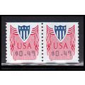 CVP33 49c Shield Very Fine MNH Pair PA5083