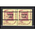 1615av 7.9c Drum Very Fine MNH Dry Gum Gap Pair...
