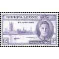 Sierra Leone KGVI 1946 Victory Peace 1½d Lilac ...