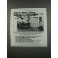 1991 Mighty Mule Automatic Gate Opener Ad - Open your gate automatically