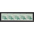 2123 3.4c School Bus Fine MNH Dry Gum PNC 2/5 X...