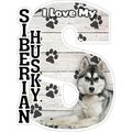 I Love My Siberian Husky Fridge Magnet