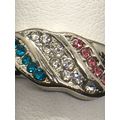 Ring Fashion Wave 3 Color Turquoise White and P...