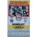 1991 programme Dewsbury v. Hunslet, 10/3