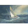 Lovely Lady Sailing Ship Disaster Sinking Postcard