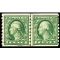 412, Used 1¢ VF Scarce Coil Line Pair Perf 8 1/...