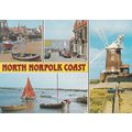 North Norfolk Coast Multiview Postcard posted 1...