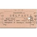 U.T.A. Edmondson Ticket - Bangor to Belfast