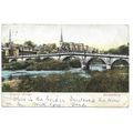 English Bridge, Shrewsbury, Shropshire, Postcard.