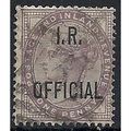 1882 O3 1d Lilac Inland Revenue Official Good/F...