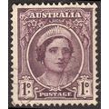 Australia 1943 Queen Elizabeth 1d Used Stamp Co...