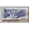 INDIA, Bhakra Dam, blue & brown 1968, 5rupee