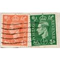 1941-2 George VI, . 2d Value. Pale Orange. & 1/...