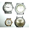 Lot of 4 Vintage Timex Watches NO Bands Parts o...