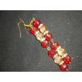 Special champagne & red disco ball czech crysta...