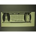 1909 The Best Light Co. Ad