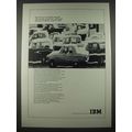 1965 IBM Computers Ad - Elements of Traffic Flow
