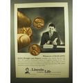 1965 Lincoln National Life Ad - A Penny Passes