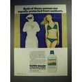 1980 Coppertone Super Shade Sunblocking Lotion Ad