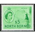 North Borneo 1954 Definitive Issue $5 Emerald G...