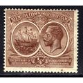 Bermuda 1920 - 21 KGV 1/4d Brown Tercentenary M...