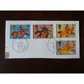 1974 GB Medieval Warriors set 4 fine used stamp...