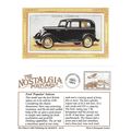 Postcard Ford Popular Saloon Motor Car Players ...