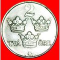 3 CROWNS: SWEDEN ★ 2 ORE 1948 IRON! LOW START★N...