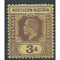 Northern Nigeria 1912 SG43 3d Purple/Yellow Mou...