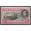 Ascension Island 1949 SG40d 1 1/2d Black & Rose...