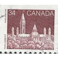 CANADA, Parliament Buildings, Ottowa, brown 1986, 34c, #4