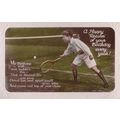 Boy Playing Tennis Court Wild Socks Happy Retur...