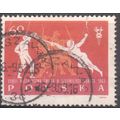 Poland 1963 - 60g scarlet/salmon - Fencing - used