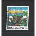 Singapore.SG637 15c Armed Forces Personnel.Fine...