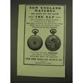 1903 The New England Elf Watch Ad - Perfect Lad...